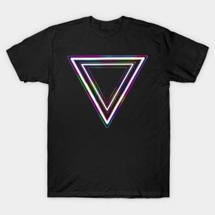 Geometric Triangles of 1980s T-Shirt